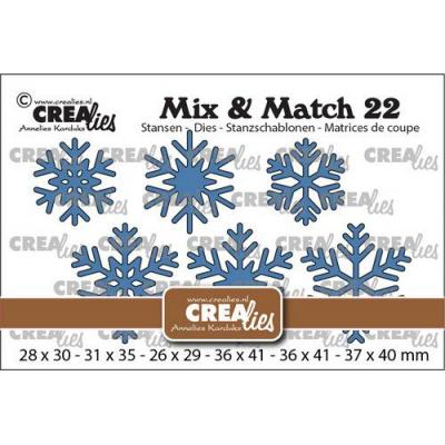 Crealies CLMix22 Stanzschablonen - Schneeflocken
